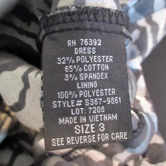 SNAP STRAPLESS Silver/Black Zebra PADDED Top SZ3 zipper back with pockets DRESS - Picture 12 of 12